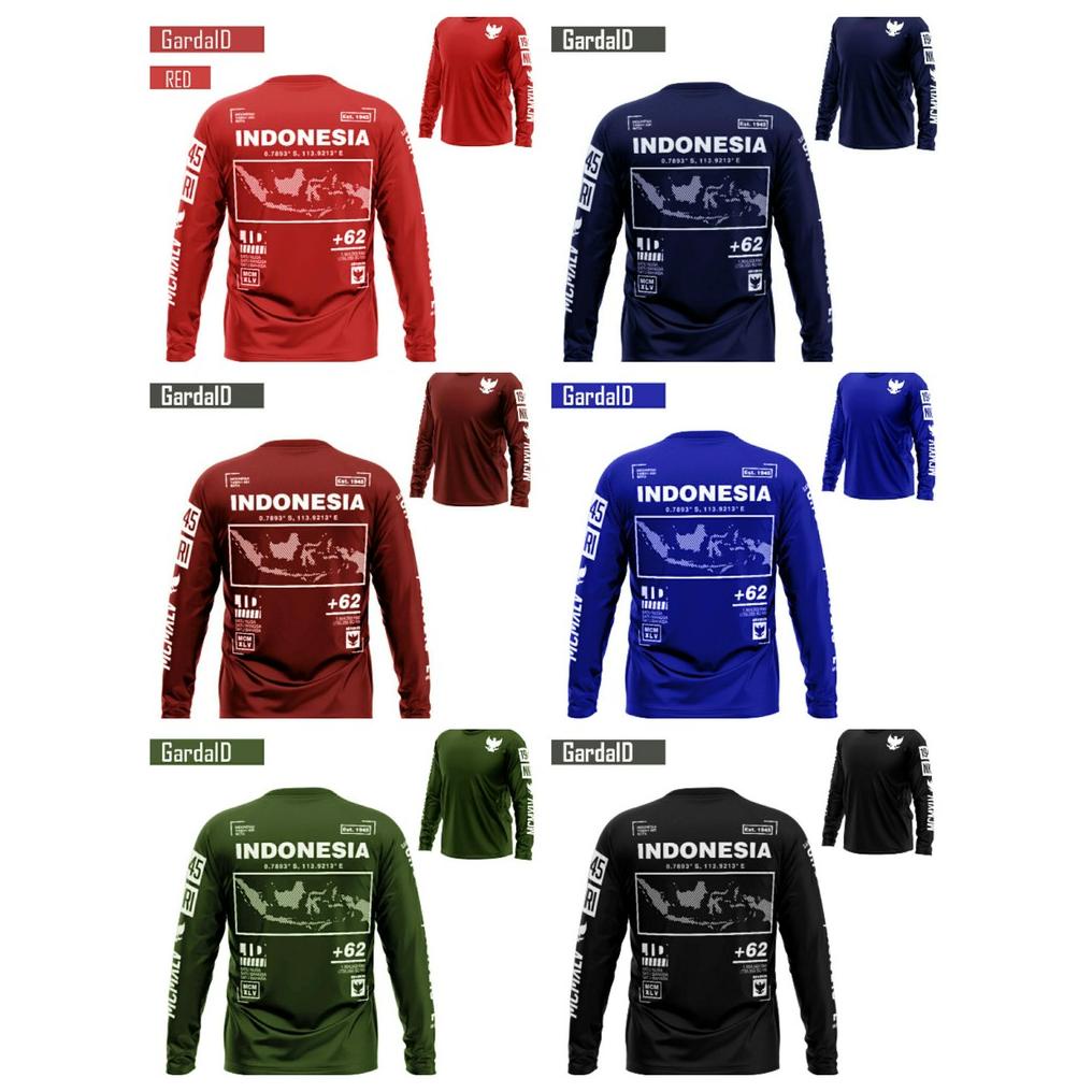 HOLLXMALL | BAJU KAOS GARDAID UKURAN L XL XXL XXXL / BAJU KAOS PRIA LENGAN PANJANG / FASHION PRIA