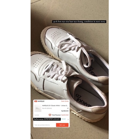 sepatu marque “classic white” 2020