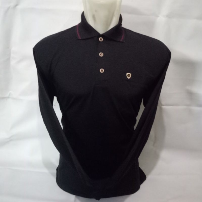 kaos kerah lengan panjang/kaos kerah poloshirt/kaos kerah saku/kaos kerah pria