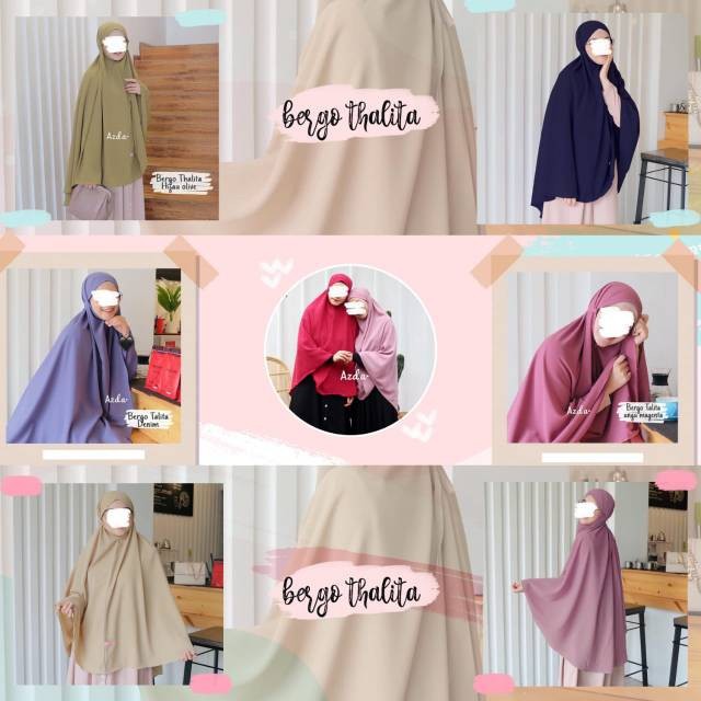 Jilbab Bergo Tali Thalita series by Azda hijab