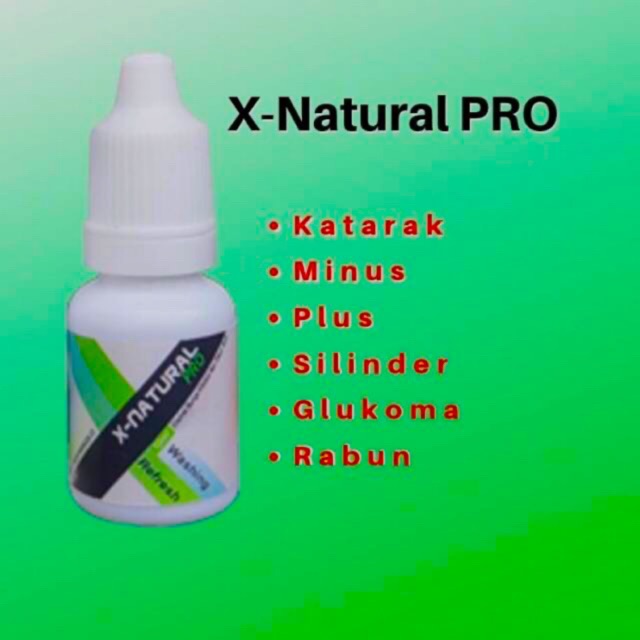 BISA COD - GRATIS GELAS CUCI MATA X Natural Pro isi 2 btl X-Natural Pro Natural Pro Original Product