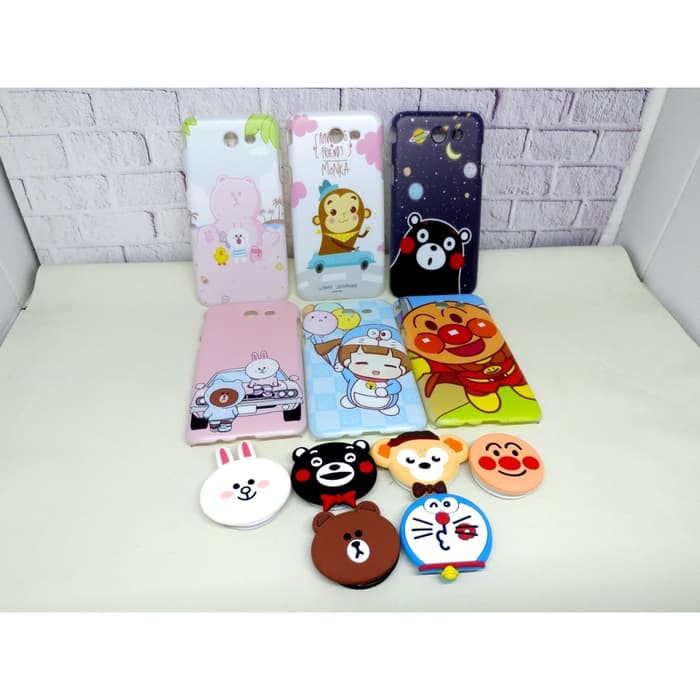 Silicon casing hardcase soft samsung a8 star a9 star popsocket 3D