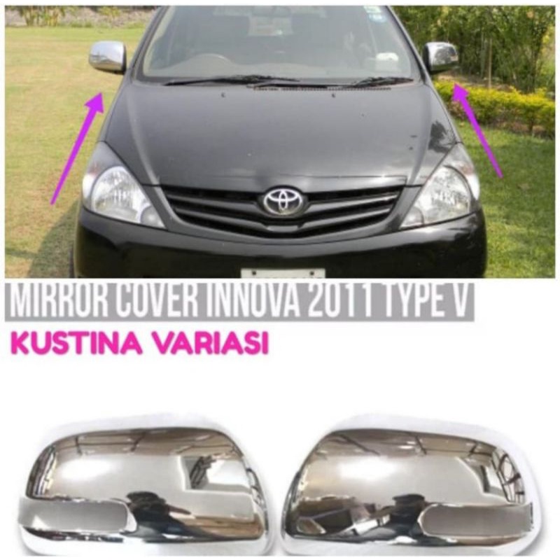 COVER SPION CHROME TOYOTA INNOVA TYPE V 2011-2013