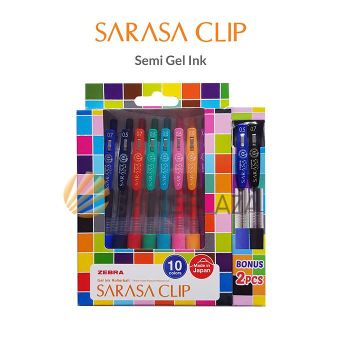 

Pulpen Gel Sarasa Set 10 Pcs 0.5mm - Zebra