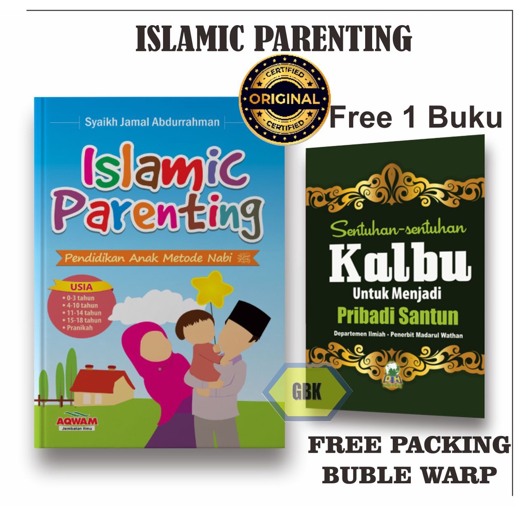 Buku Islamic Parenting ORIGINAL - Penerbit Aqwam(free 1 buku sentuhan qalbu)