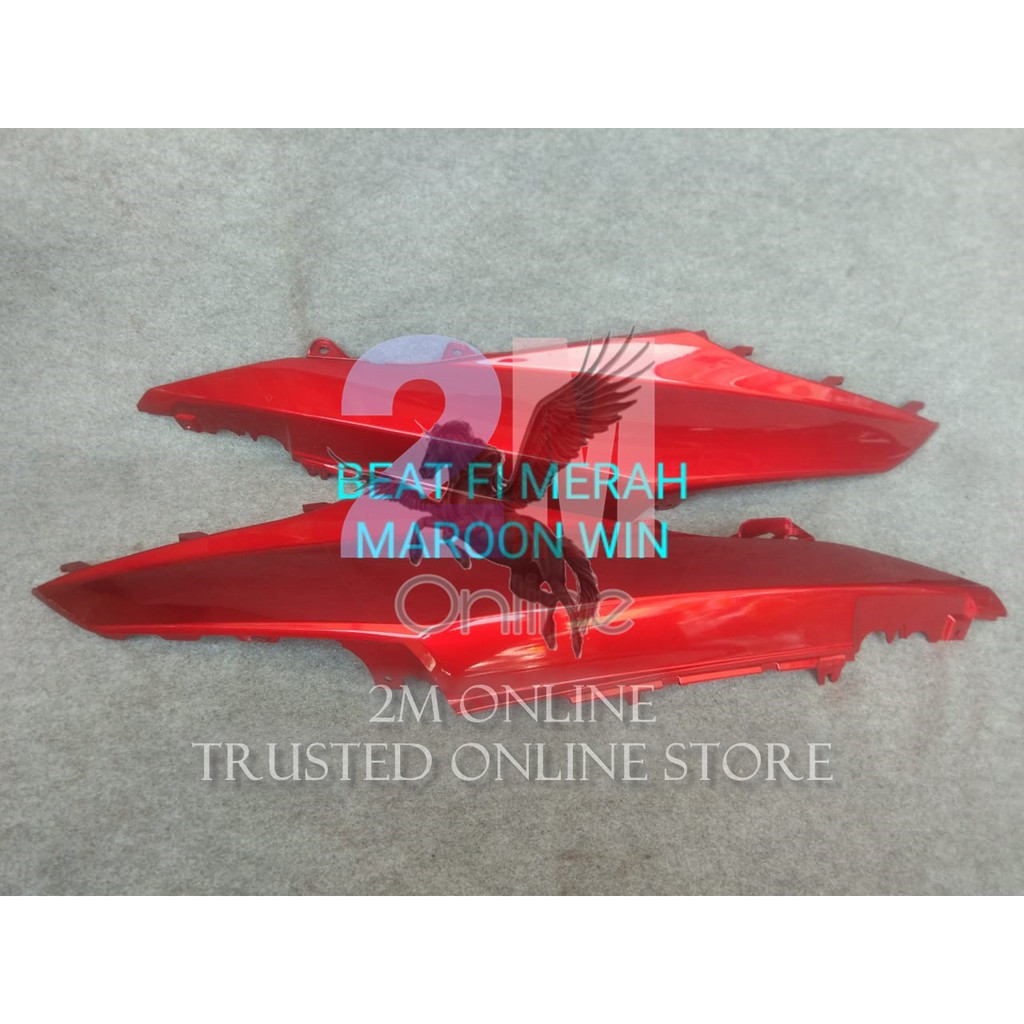 2m COVER BODY BEAT FI MERAH MAROON MERK WIN 83600-K25-900 83500-K25-900