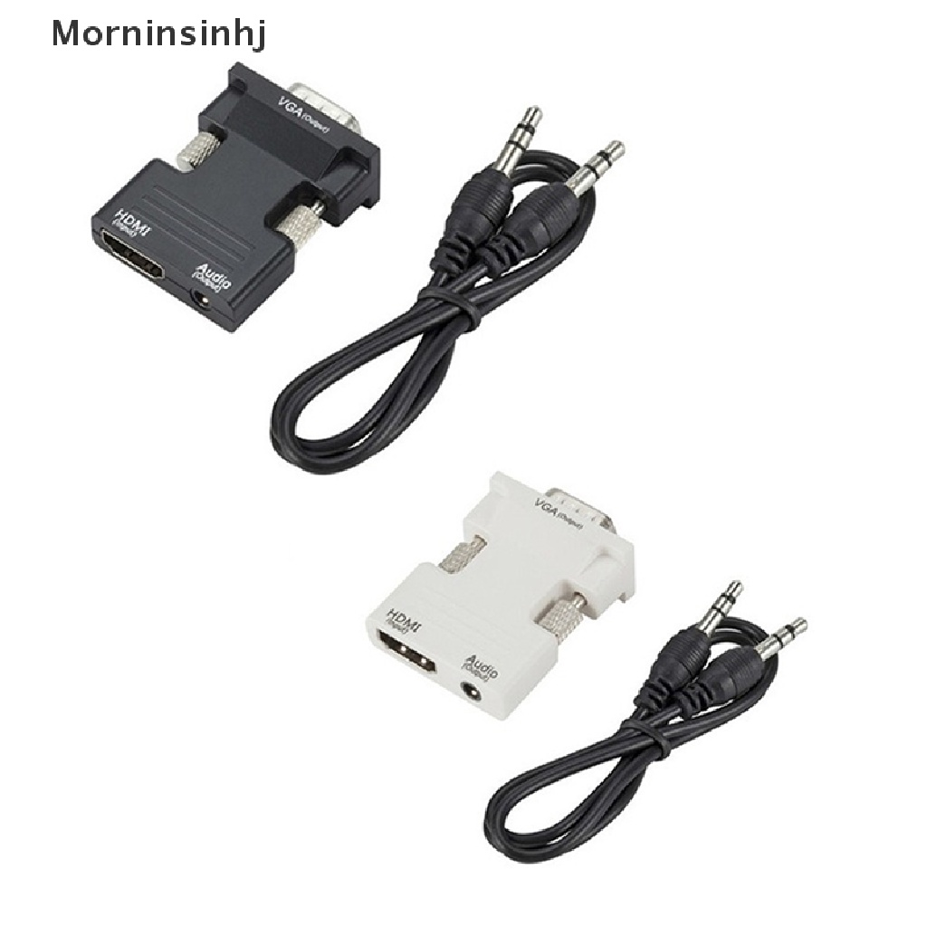 Mornin Kabel Adapter HDMI Male Ke VGA Female 1080P Digital Ke Analog Video Audio id