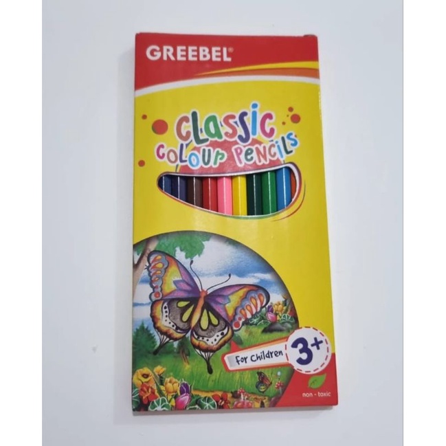 

Pensil Warna Panjang GREEBEL isi 12 Warna