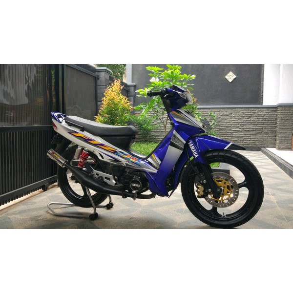 Knalpot standar racing fiz r fiz fizr f1zr force 1 perut hitam by chan racing