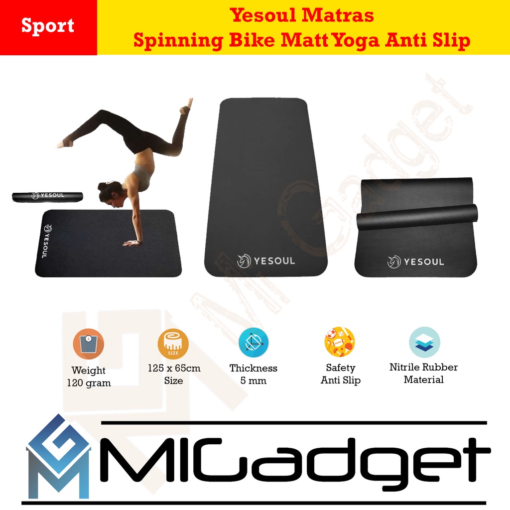 Yesoul Matras Spinning Bike Matt Yoga Anti Slip