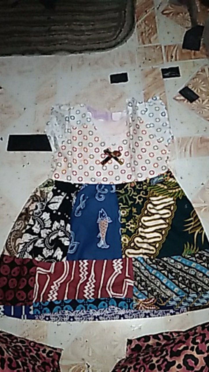 Daster Perca Batik Anak Lucu Murah / Baju Santai Anak Cewek 1 2 Tahunan Klw Ve