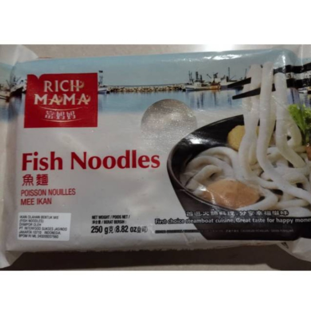 

Rich Mama Udon Ikan 250gr Fish Noodles