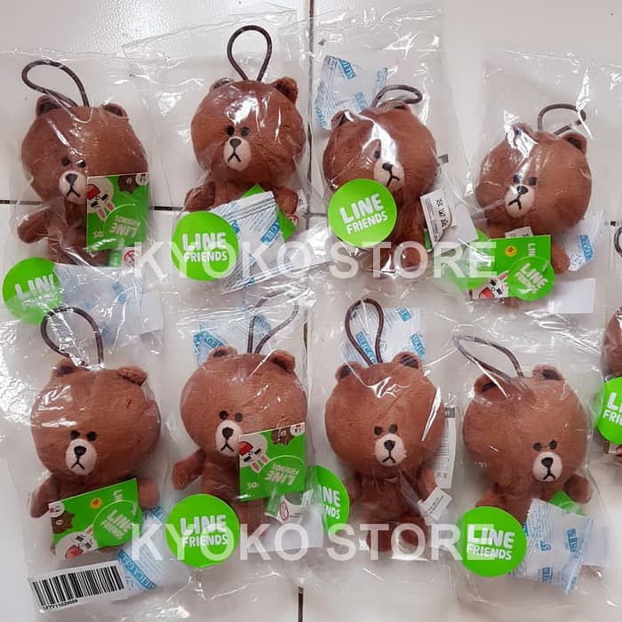 Boneka Gantungan Line Brown