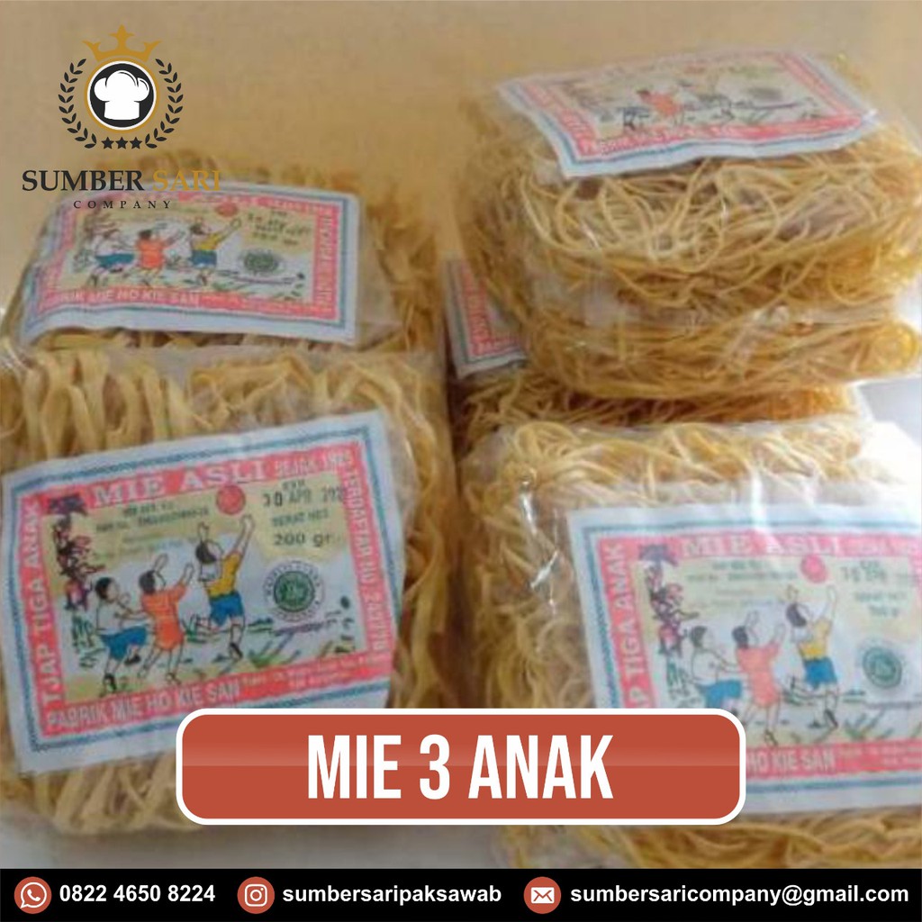 

Mie Tiga Anak - 350 gram