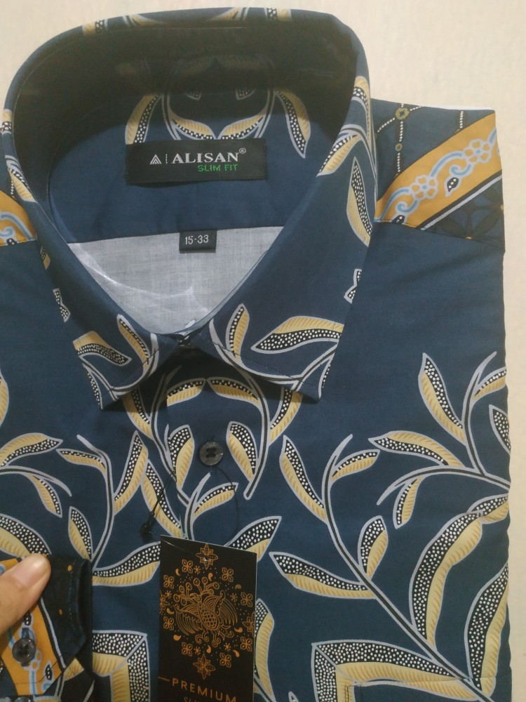 Premium Kemeja Alisan Premium Slimfit Lengan Panjang
