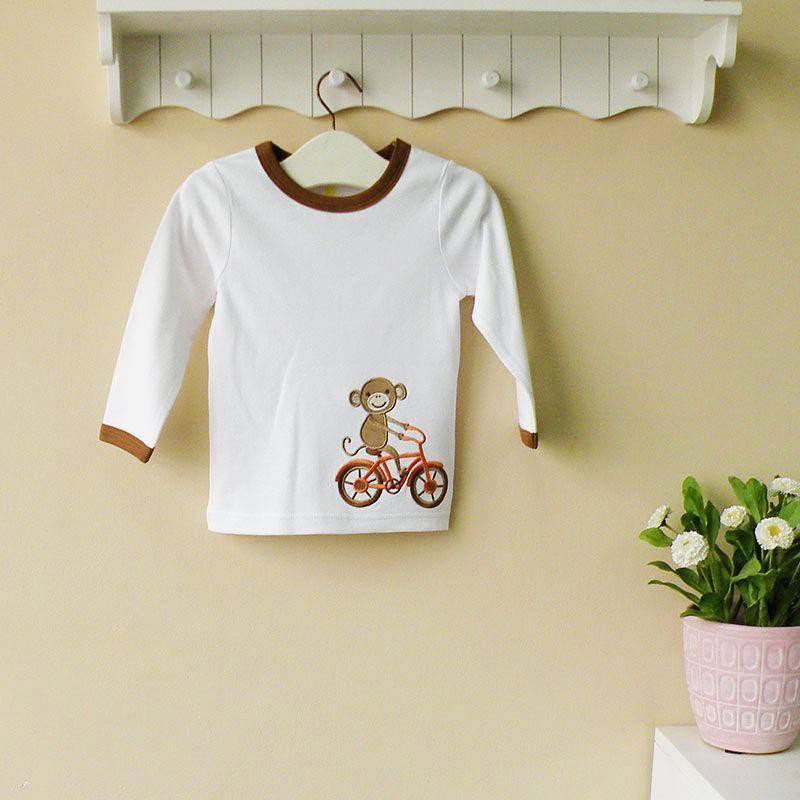 MOM AND BAB BOY LONG SLEEVE TEE MONKEY