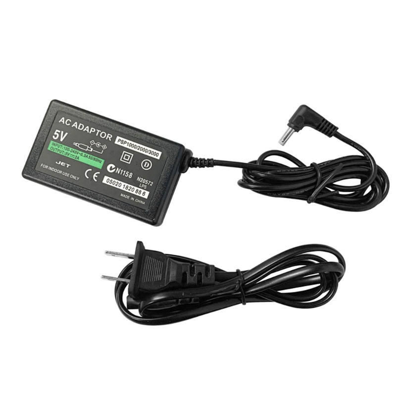 Btsg Charger 5V AC Adapter Kabel Power Charger Dinding Rumah Untuk PSP 1000 2000 3000