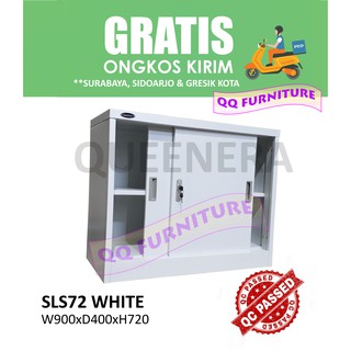  Lemari  besi  pintu sliding pendek  merk Queenera tipe SLS 72 