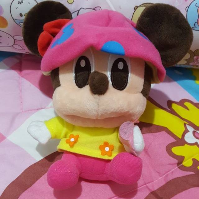 Boneka Mickey Mouse Topi Pink ori Disney