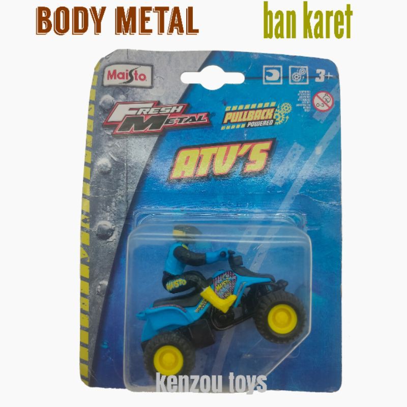 Diecast Motor Gunung ATV'S Fresh Metal Pullback