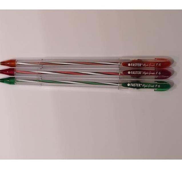 

PROMO 5.5 Faster Ballpoint/ Pulpen F6, 0.7mm isi 12 pcs- Black