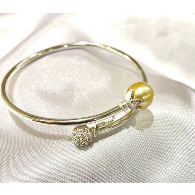 Gelang perak mutiara laut || mutiara Lombok.