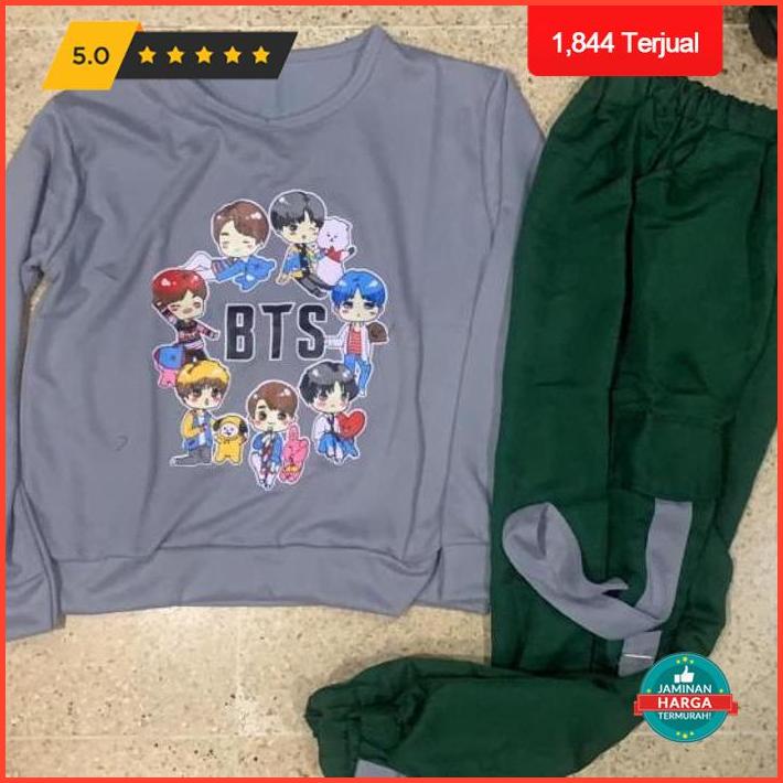 Setelan Celana Training Anak Perempuan Bts/Fashion Anak Perempuan/Baju - Mustard