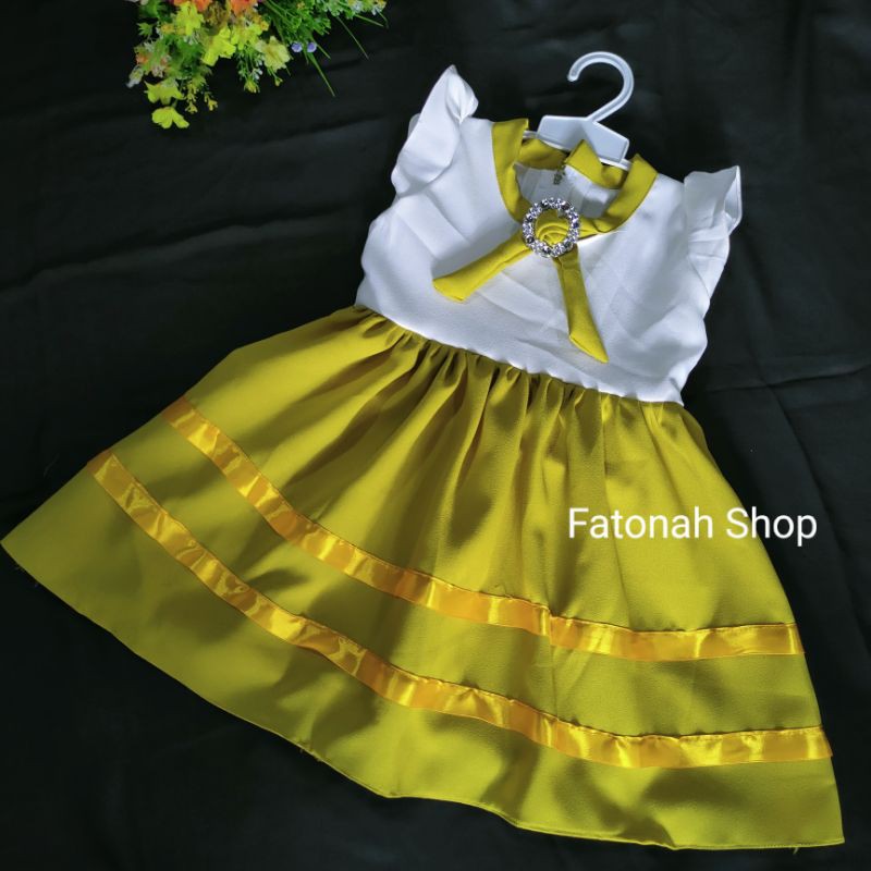 Dress anak 1 2 tahun gaun anak mewah dasi baju anak cewek unik model baru ( dress SAILOR MOSCREPE )