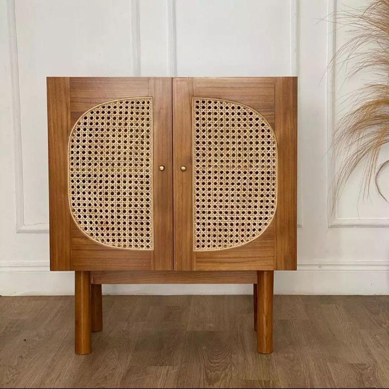 LEMARI CABINET KAYU JATI / LEMARI KECIL RETRO
