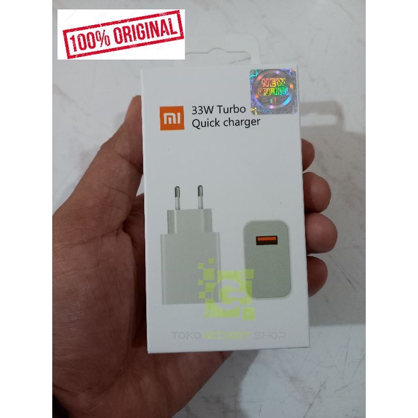 ADAPTOR CHARGER XIAOMI REDMI NOTE 9 PRO 33W TURBO CHARGE ORIGINAL