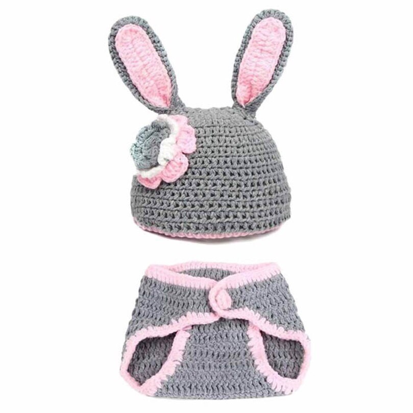 Kostum rajut kelinci abu abu | Costume Bunny Grey