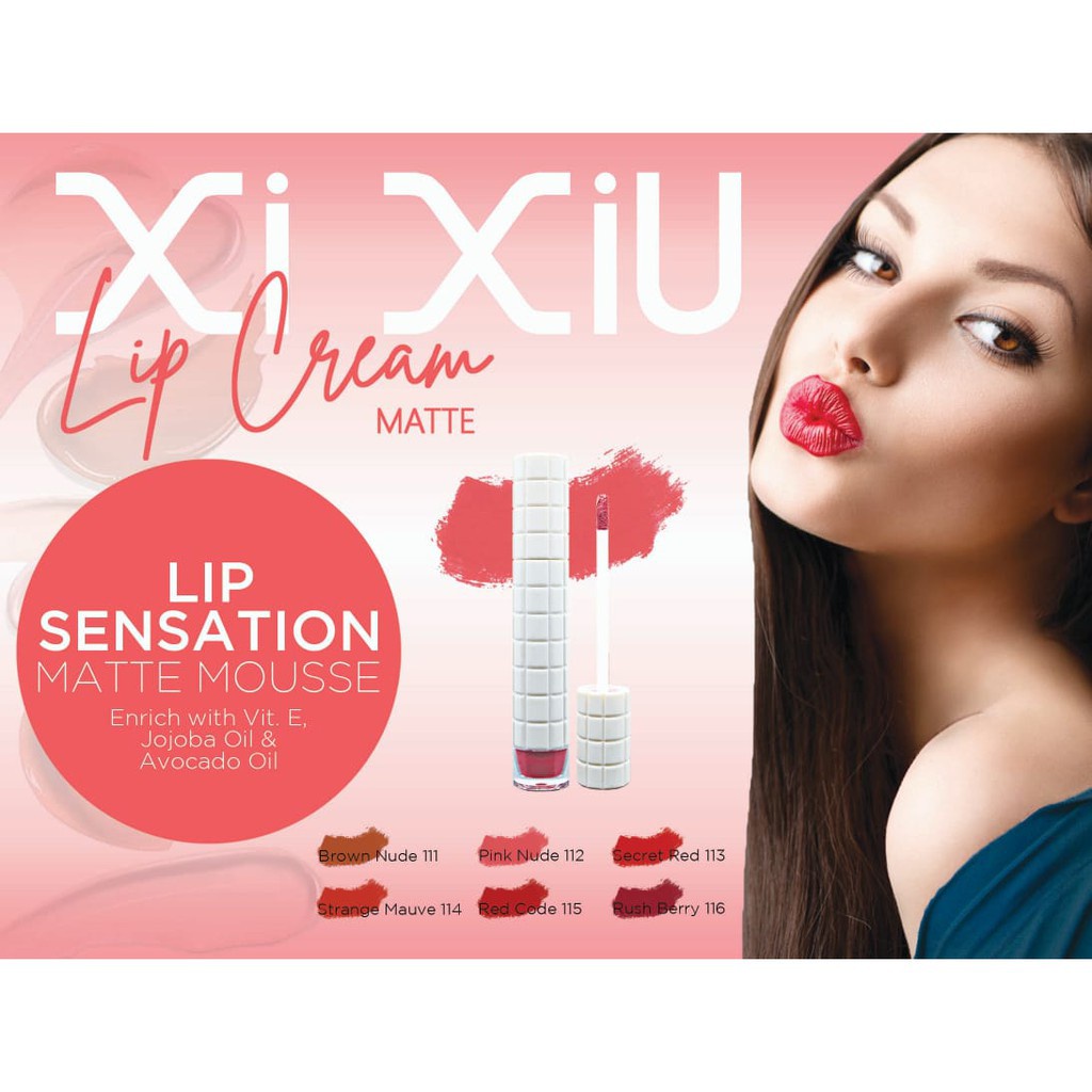 Xi Xiu Lip Cream Matte Halal BPOM XIXIU Lipcream Mate (VH)