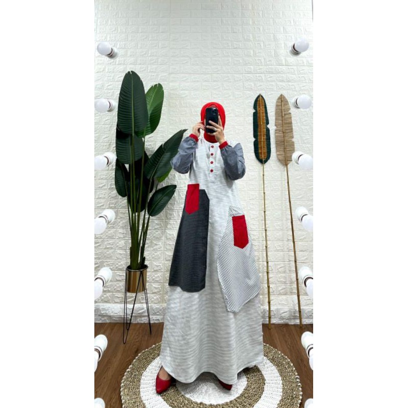 GAMIS KATUN KOMBINASI SYAINA BY S-MUT (Vol 2)