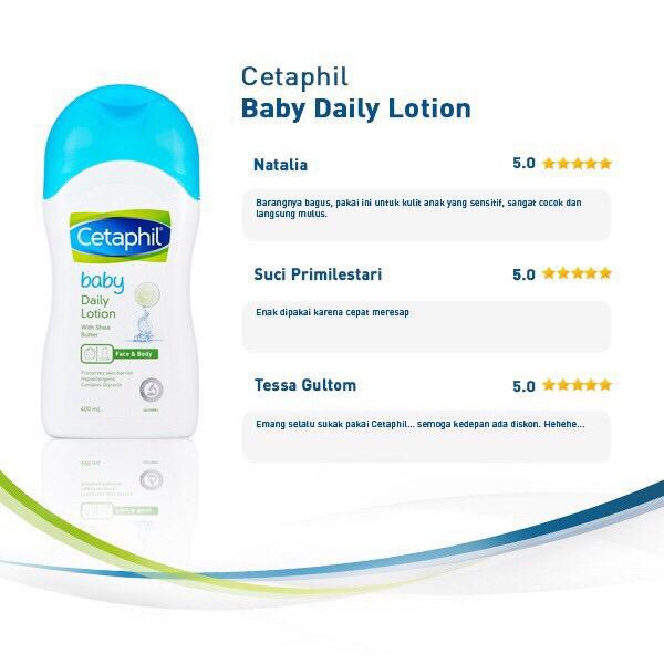 Cetaphil Baby Daily Lotion 400ml 400 Ml Losion Bayi Lotion Bayi FREE BUBBLE dan DUS