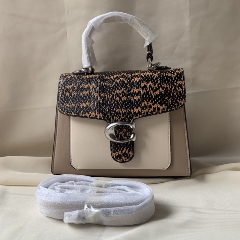 COACH TABBY 20 IN SIGNATURE CANVAS -SNAKESKIN