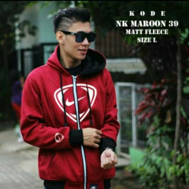 HOODIE NIKE RED NAVY SWEATER DISTRO JAKET PRIA  JAKET KEREN MURAH