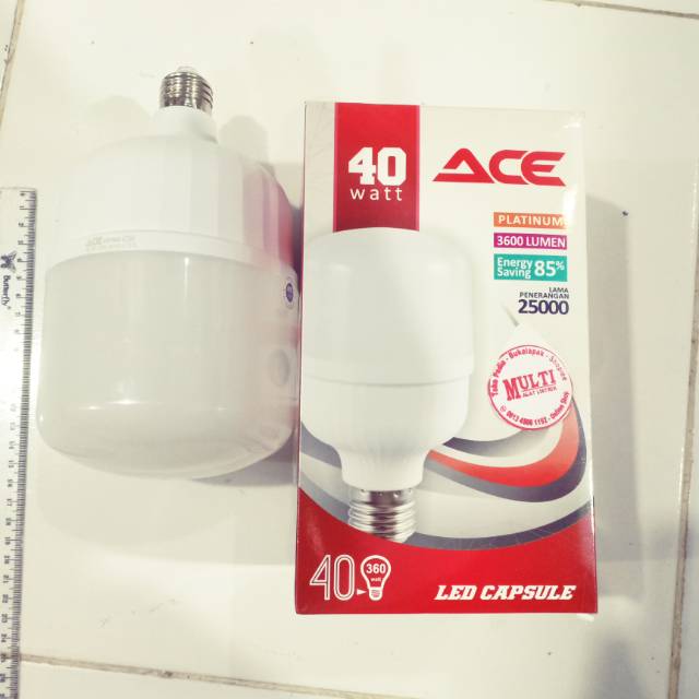 Lampu garansi led ACE 40w capsule lampu led jumbo 40w Lampu garansi led ACE 40w capsule lampu led jumbo 40w