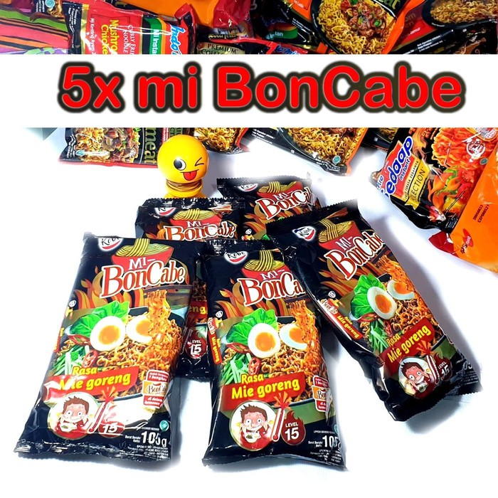 

5x MieBoncabe Mi Cabe PEDAAASS HOT mie lombok