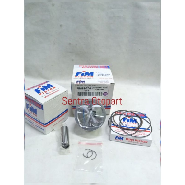 Piston seher kit vixion mx King oversize 200 fim