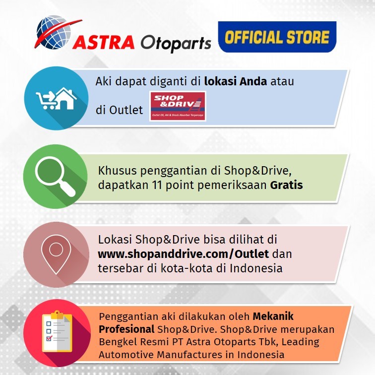 Premium Voucher Aki Gs Astra Mf 80D26L Innova Fortuner Pajero Diesel Free Jasa Ganti Original