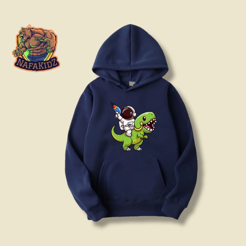 JAKET HOODIE ANAK LAKI LAKI PEREMPUAN ASTRONOT DINO CUTE SWEATER ANAK DINO ASTRONOT CUTE NASA SPACE 