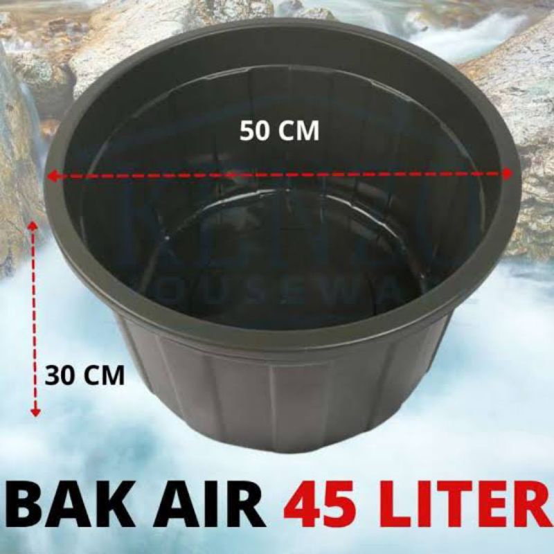 BAK 45 Baskom Plastik Jumbo Ember Cuci Baju 45 Liter