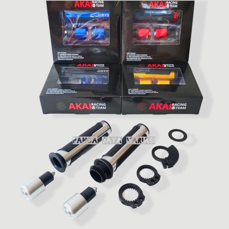 Handgrip Motor Variasi Akai Racing + Gas Kit Premium Original Universal Semua Motor