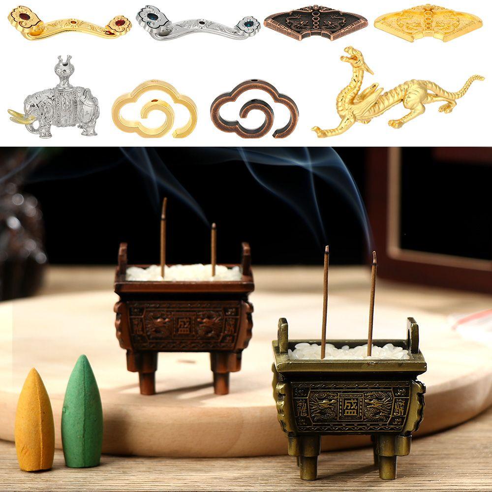 Tempat Dupa Nanas Gadget Buddhisme Mini Teahouse Ornament Joss-stick Base