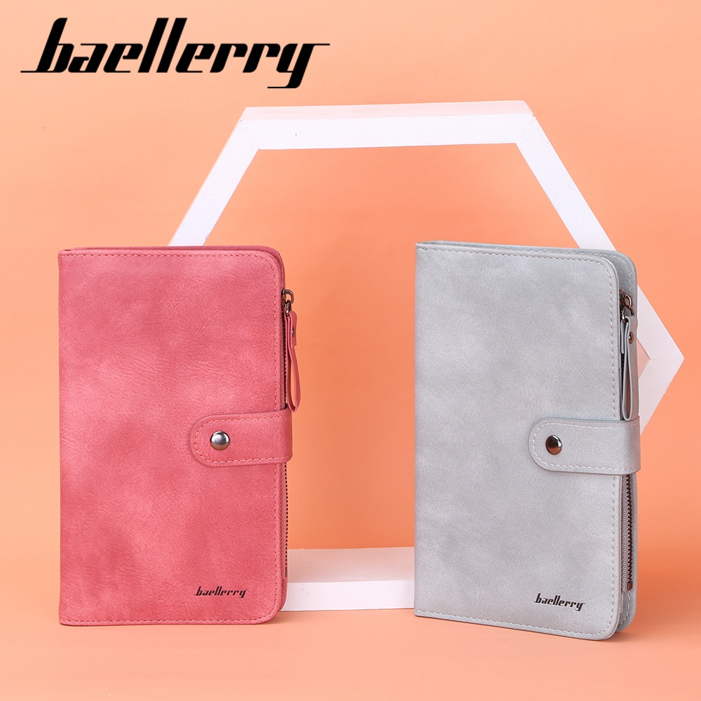 BAELLERRY JC224 Dompet Wanita Panjang Bahan Kulit PU Leather Premium WATCHKITE WKOS