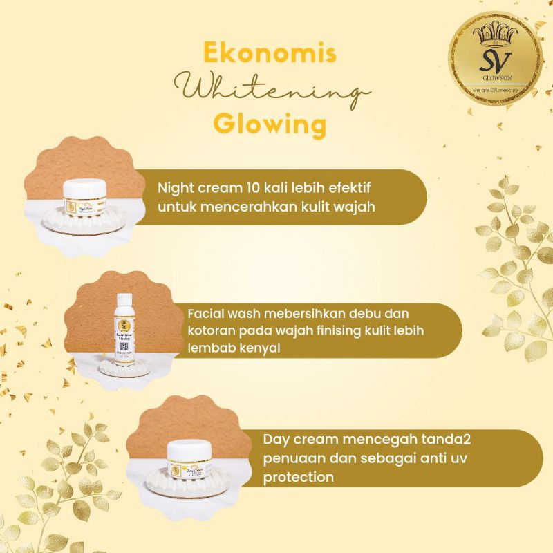 SV GLOWSKIN WHITENING GLOWING original SV GLOW BPOM ekonomis