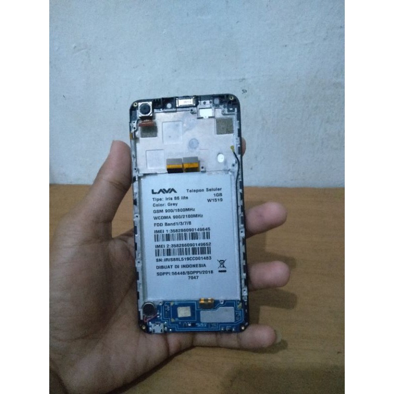 LCD Lava Iris 88 Lite Normal Original Copotan