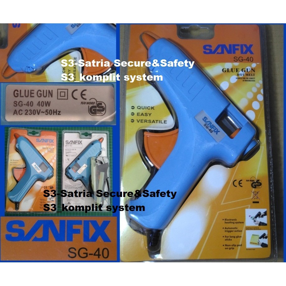 

Tembakkan Sanfix SG-40 Gun Glue besar Hot Melt SG40 lem tembak SG40