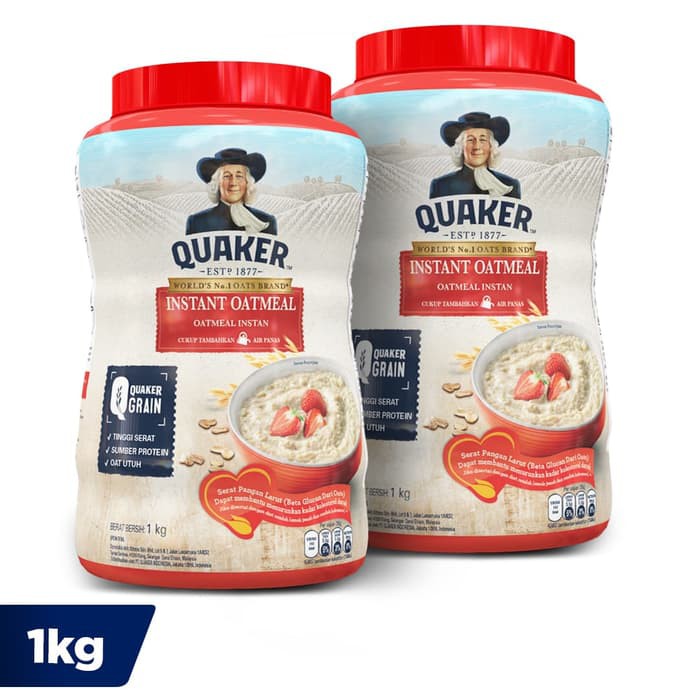 

Quaker Instant Oatmeal 1 Kg - Twin Pack