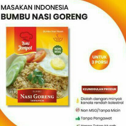 

Koki Jempol Bumbu Nasi Goreng 35 gram non msg non pemgawet